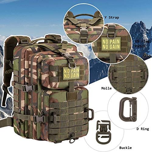 Hannibal Tactical Military Backpack | Durable Molle System Hiking Rucksack