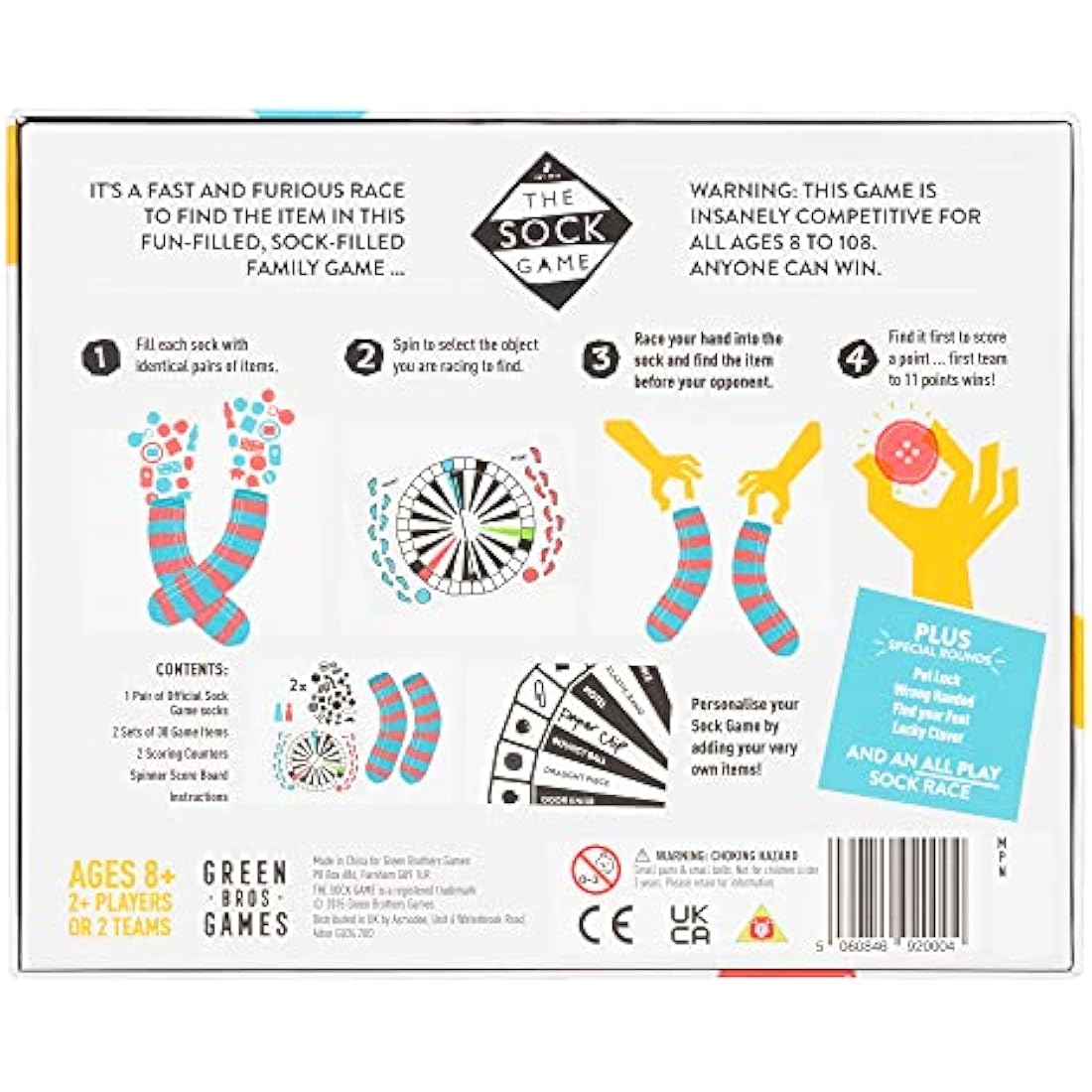 The Sock Game by Green Brothers Games – Family Board Game for Ages 8+