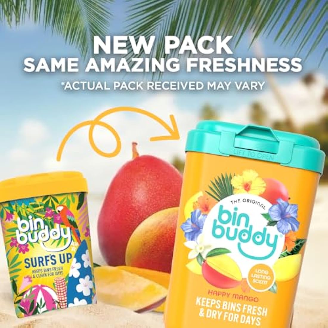 Bin Buddy Surf's Up Bin Freshener Powder - 450g (Pack of 3) | Jolof Store
