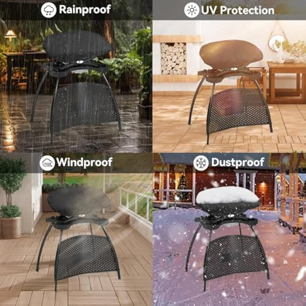 Onlyfire BBQ Gas Grill Cover for Weber Q100 Q120 Q1000 | Black