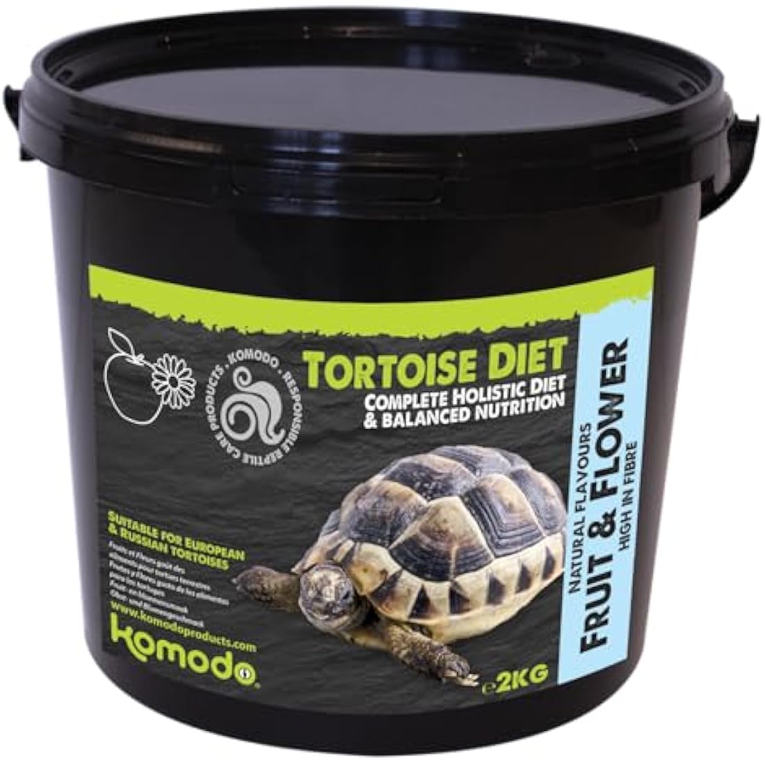 Komodo Tortoise Diet Fruit and Flower – High Fibre Holistic Food 2kg
