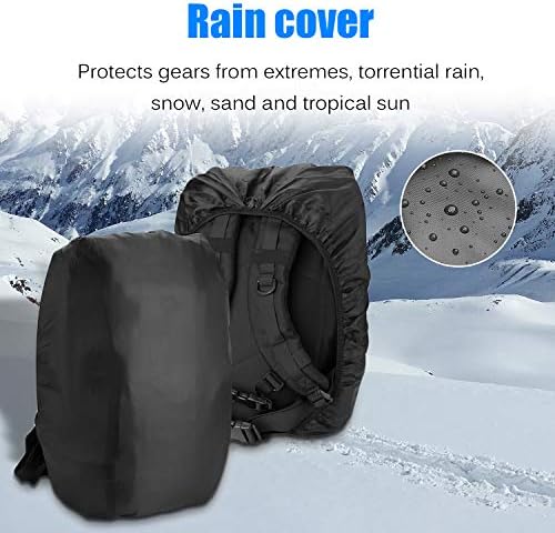 ProCase Military Tactical Backpack | 48L Large Molle Assault Pack – Black