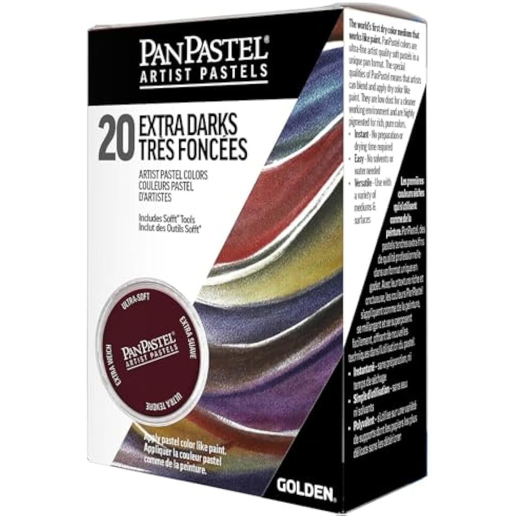 PanPastel 20 Color Set – Extra Dark Shades Professional Art Pastels
