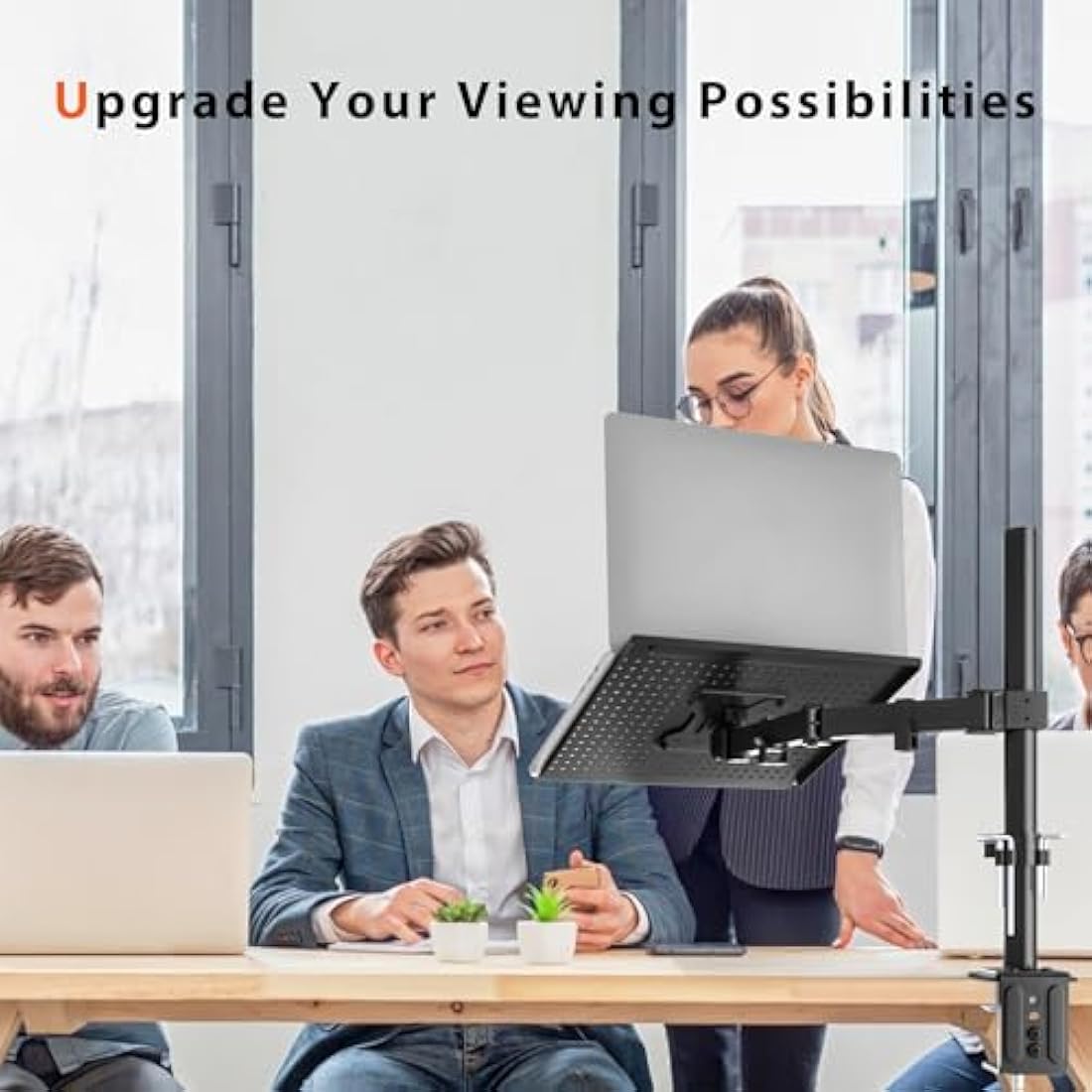 Redbat Laptop Arm & Monitor Mount | Height Adjustable Desk Stand up to 17"