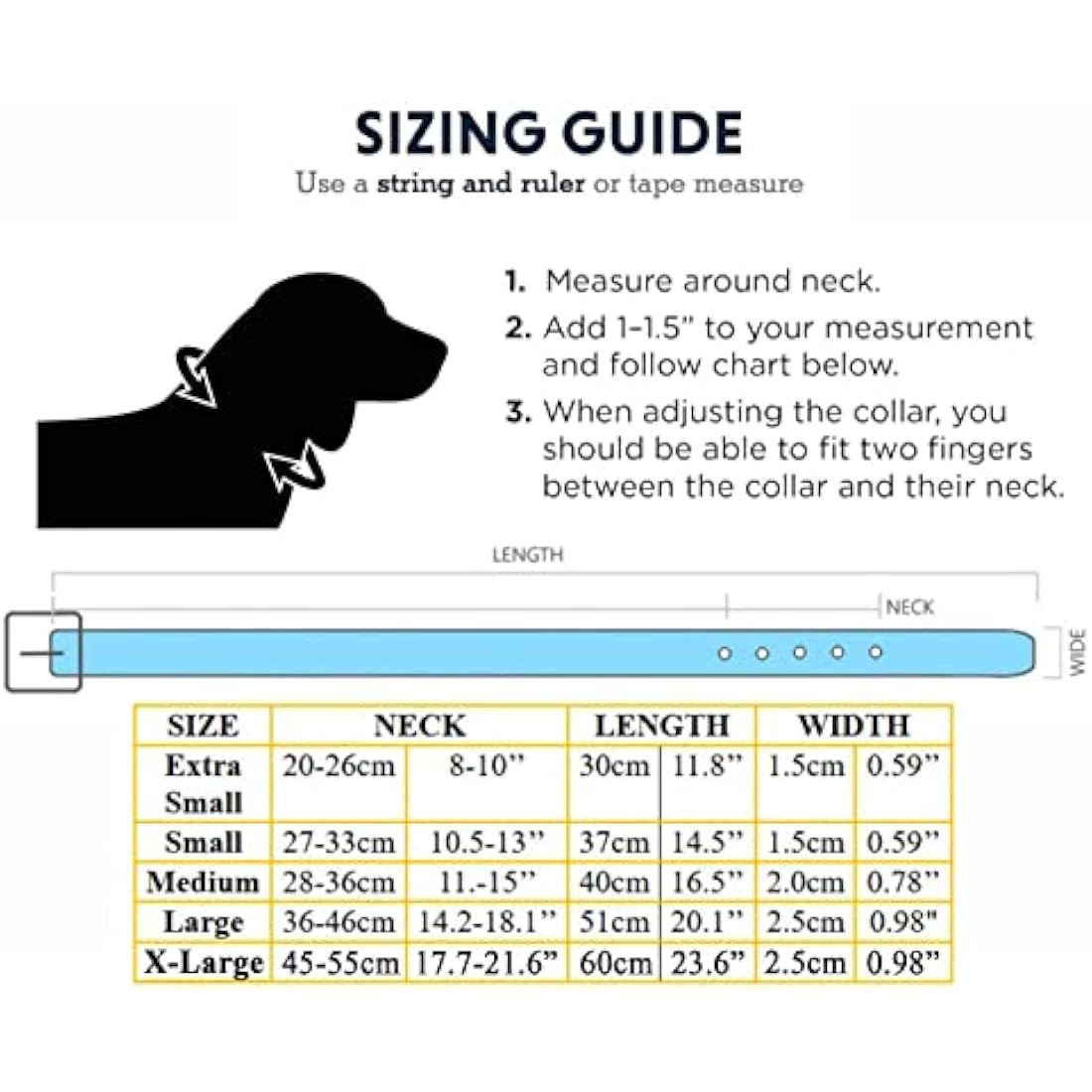 Vibrant PU Leather Dog Collar for Small to XL Pets – Yellow