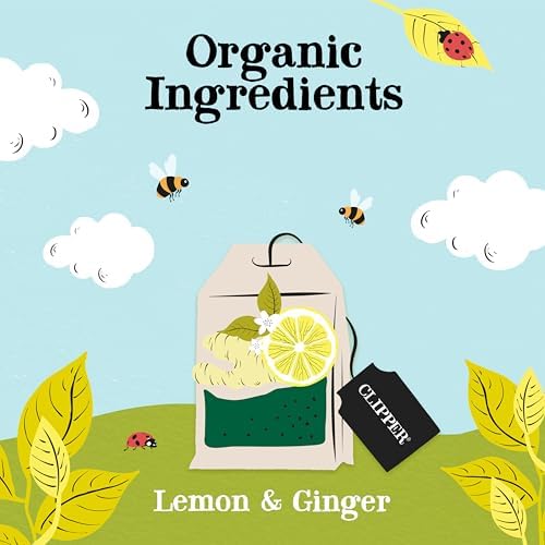 Clipper Organic Lemon & Ginger Tea - 250 Caffeine-Free Herbal Teabags