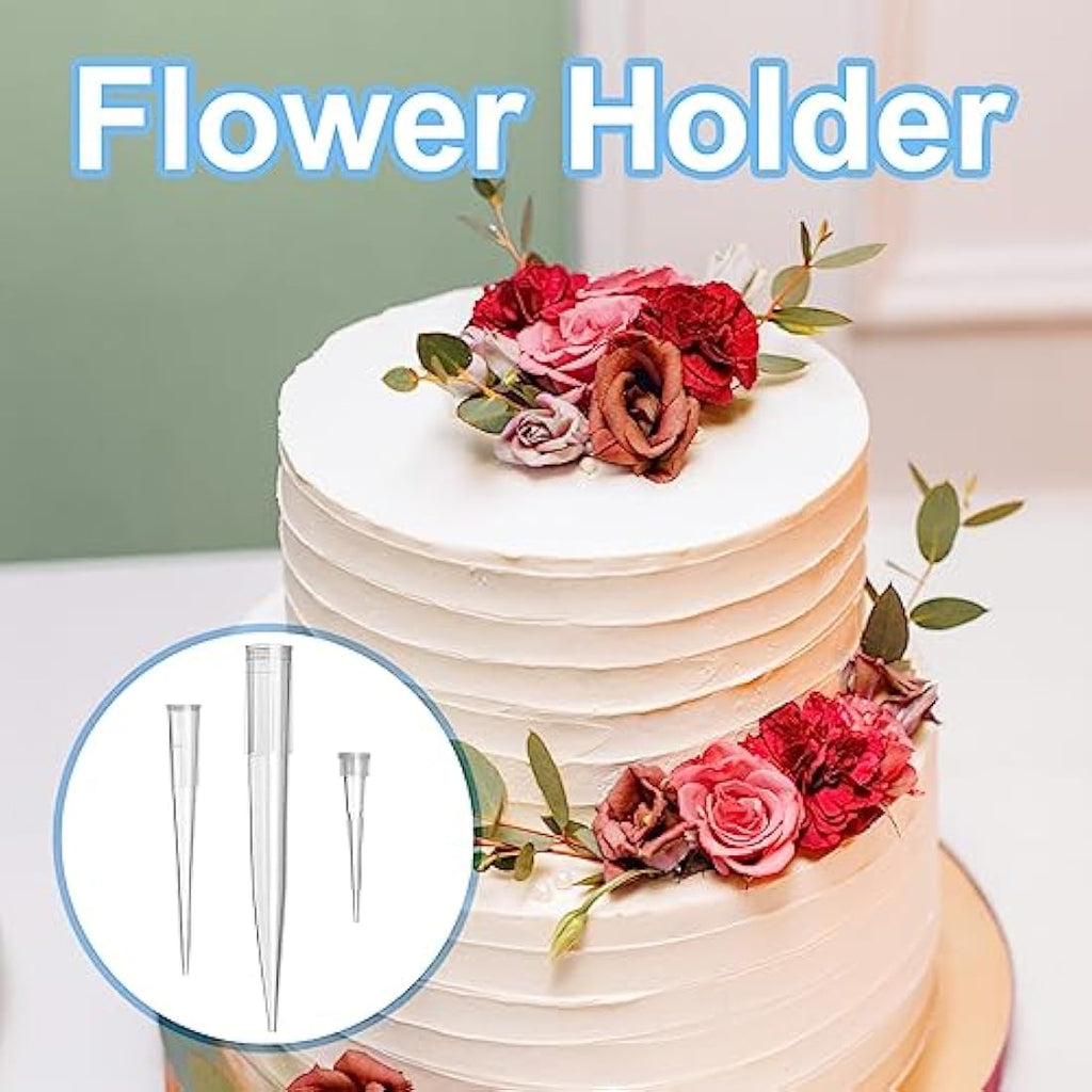 Jagowa 60-Piece Plastic Flower Tubes for Cake Decorating | 3 Sizes