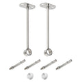 Ohamtes 2Pcs Heavy Duty Stainless Steel Closet Rod Support Brackets