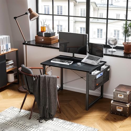 ODK Computer Writing Desk - Sturdy Home Office PC Table with Storage
