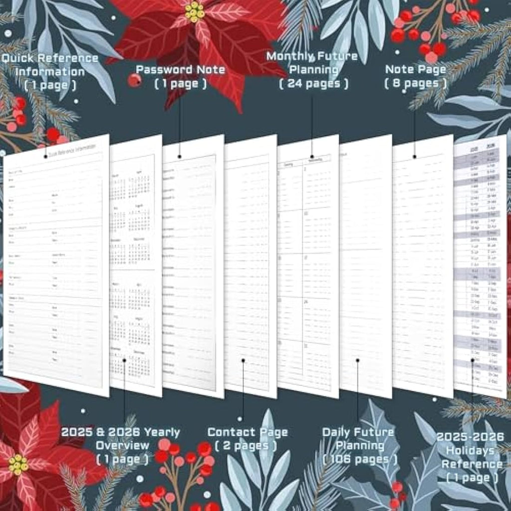 BLESWIN 2025-2026 Academic Diary | A5 Weekly Planner Spiral Bound