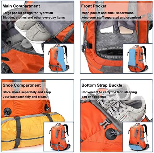 G4Free 50L Hiking Backpack | Waterproof Mountaineering Travel Rucksack