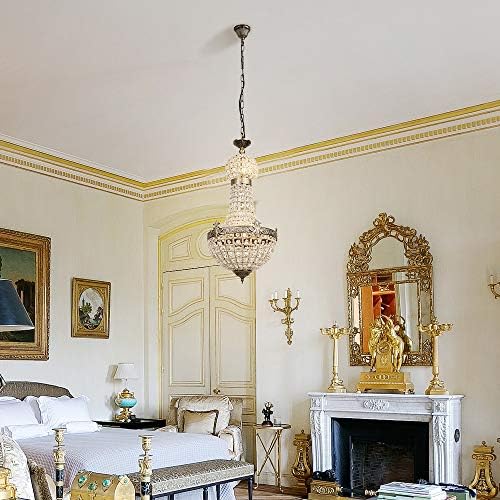 Newrays Royal Empire Crystal Chandelier – Vintage G9 Ceiling Light