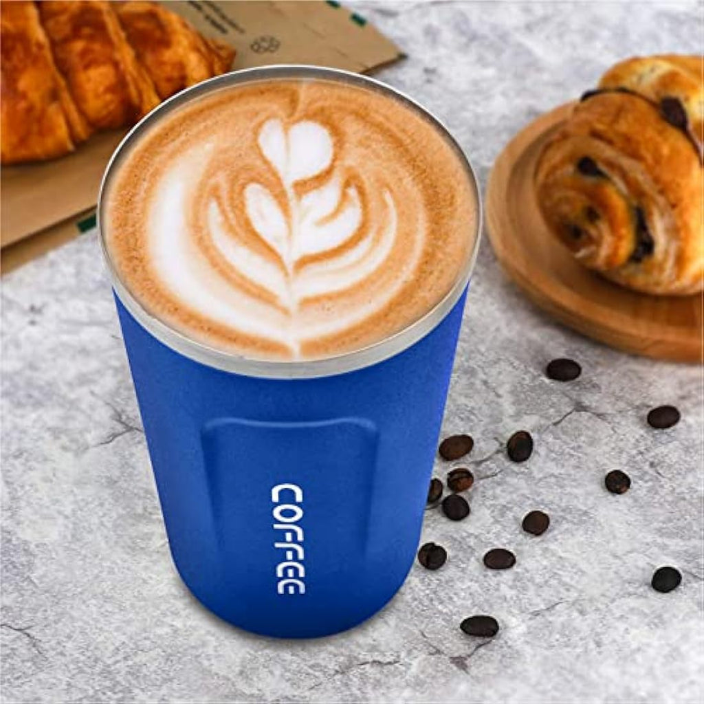 MOMSIV Insulated Coffee Cup – 380ml Leakproof Stainless Steel Travel Mug