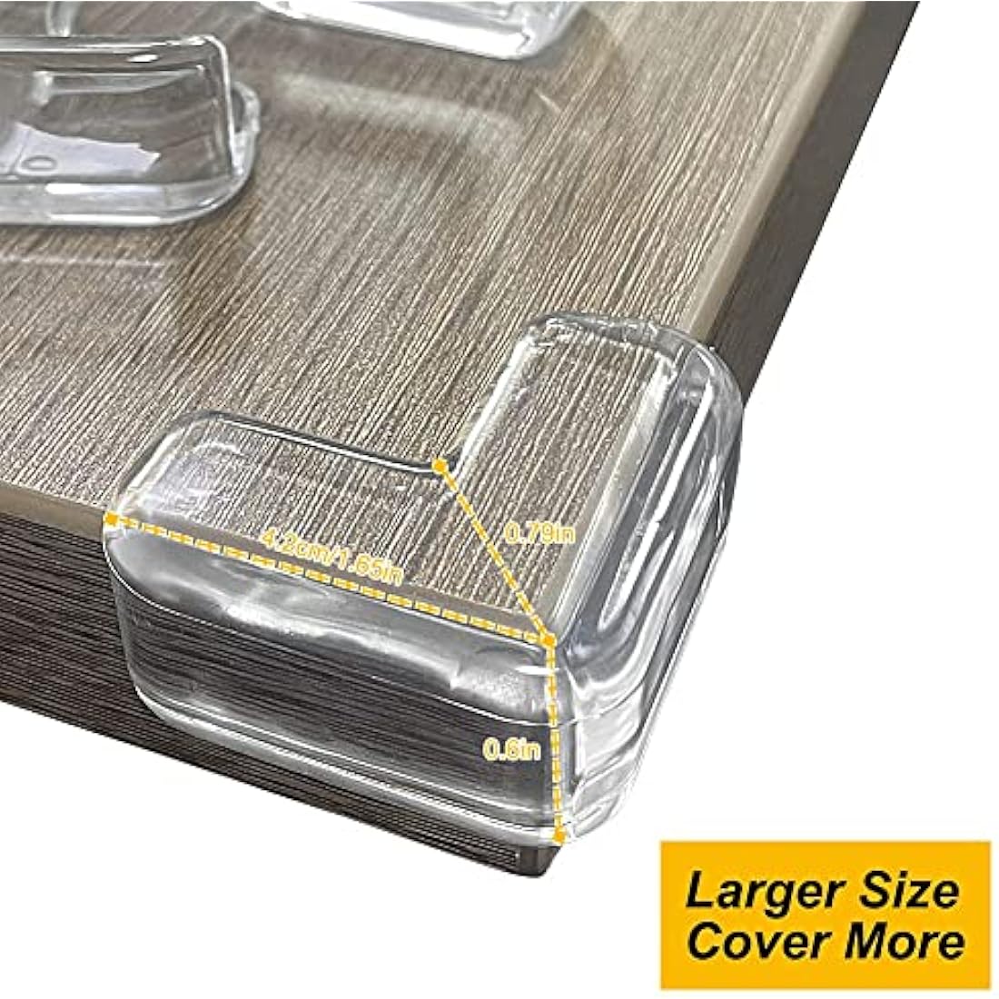 Transparent Table Corner Protectors – 20 Pack Baby Safety