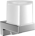 Emco Cue Wall Mounted Liquid Soap Dispenser | Chrome & Crystal Glass