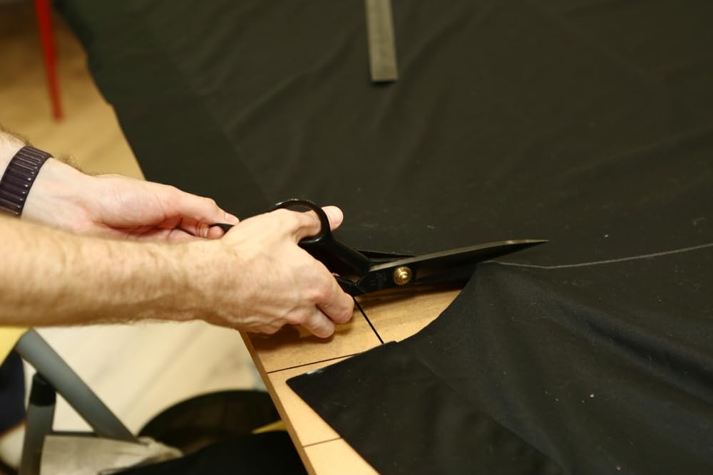 Black 100% Cotton Fabric | 60" Wide Plain Weave - 10 Metre