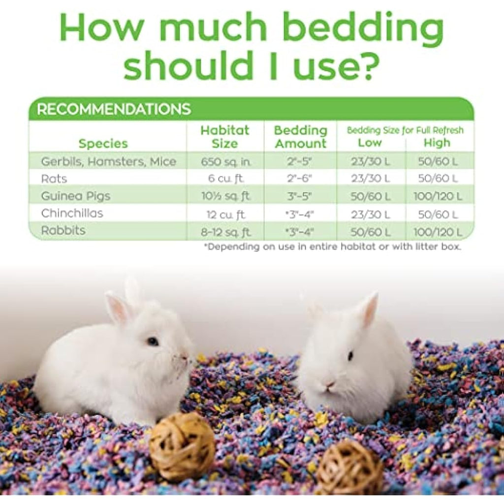 Carefresh Confetti Paper Small Pet Bedding – 10 Day Odor Control, 50 L