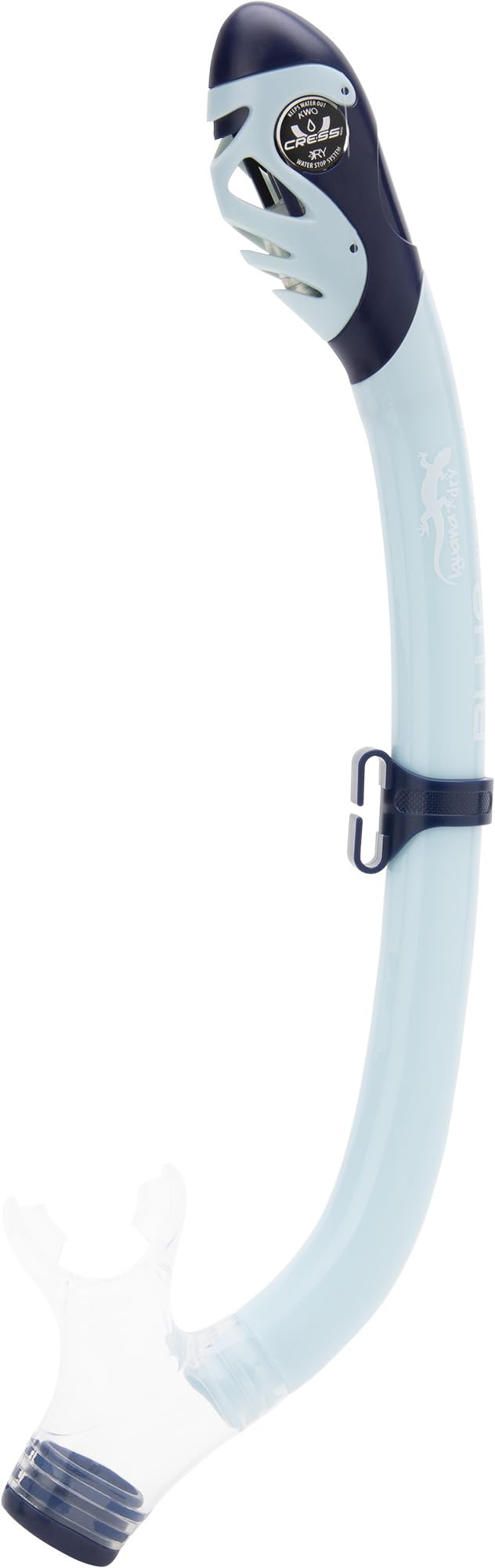 Cressi Tinetto Rocks Dry Kids Snorkeling Set – Blue Navy/Ice Cyan, S/M