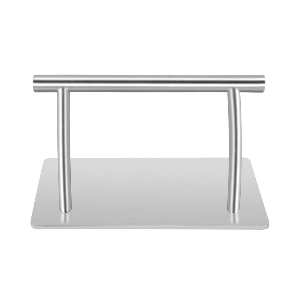 Kaleurrier Stainless Steel Mobile Footrest | Brushed Silver Salon Foot Rest