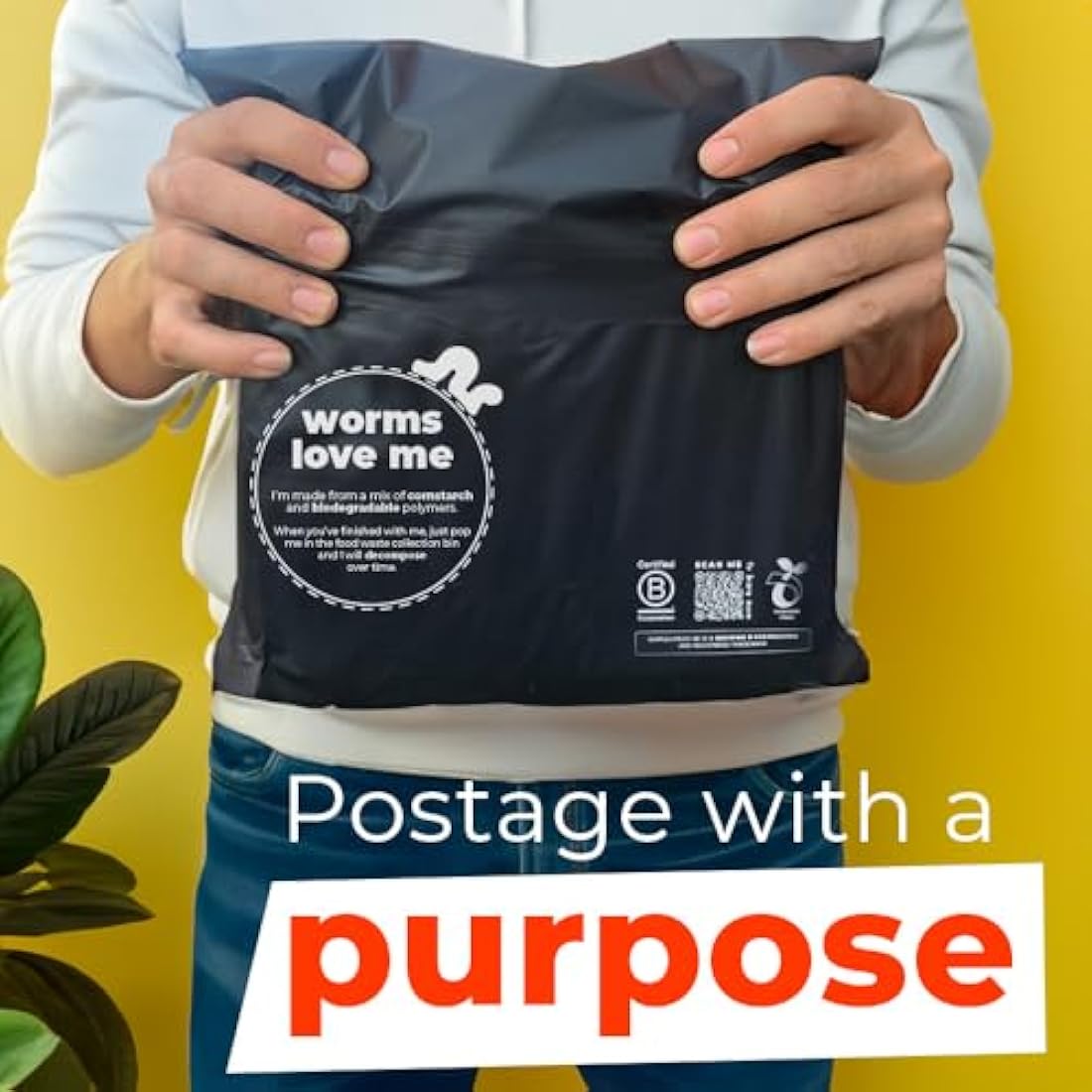 Simplelifeco Compostable Mailing Bags | Small 9x12" Eco Mailers (10 Pack)