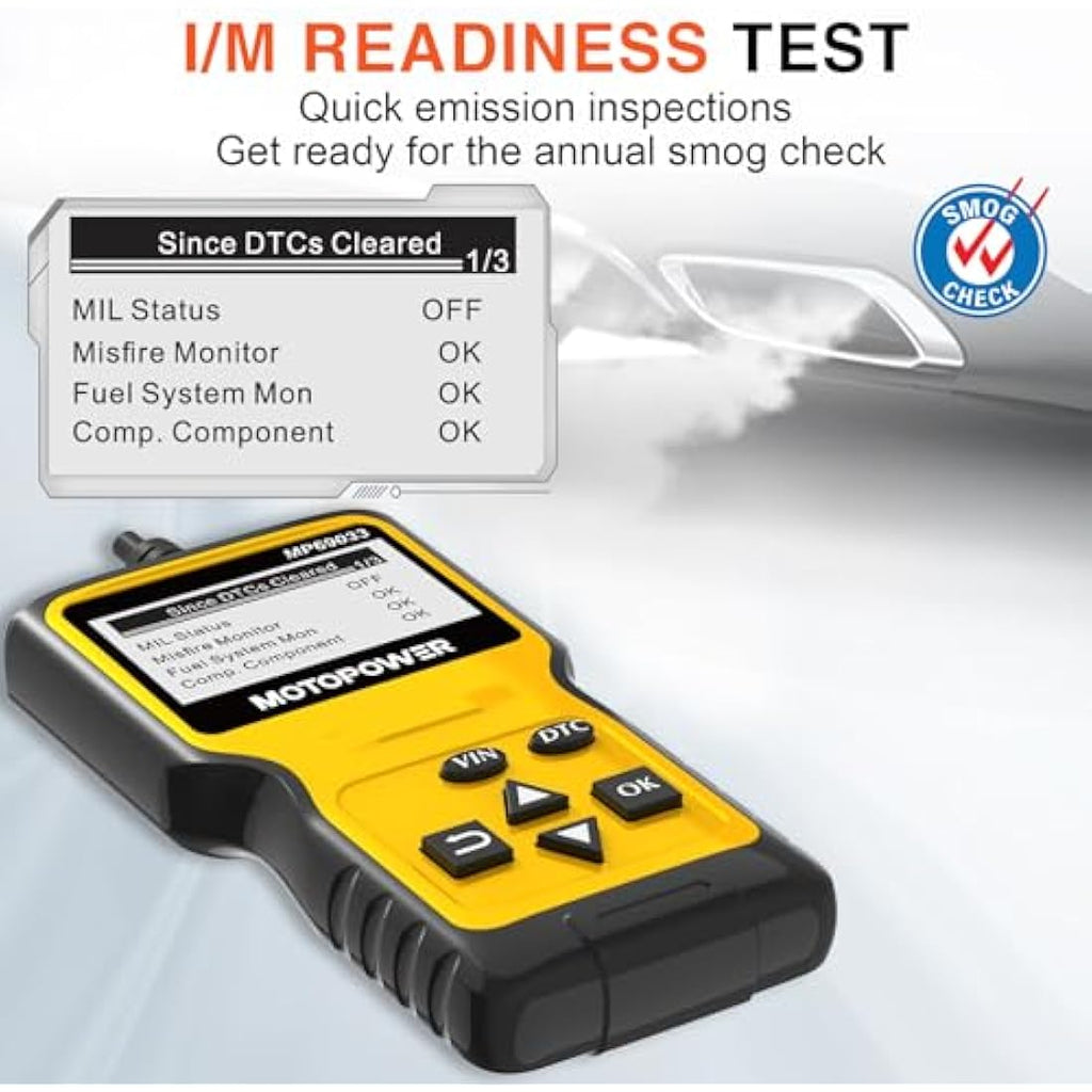 MOTOPOWER MP69033 OBD2 Scanner - Car Engine Fault Code Reader Tool