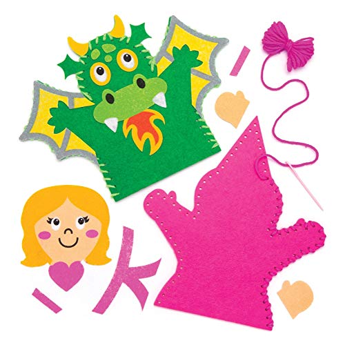 Fairy Tale Hand Puppet Sewing Kits for Kids - Pack of 4