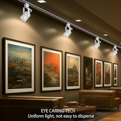 Bravsekai LED Track Lighting Kit | 6-Light Dimmable GU10 Cool White