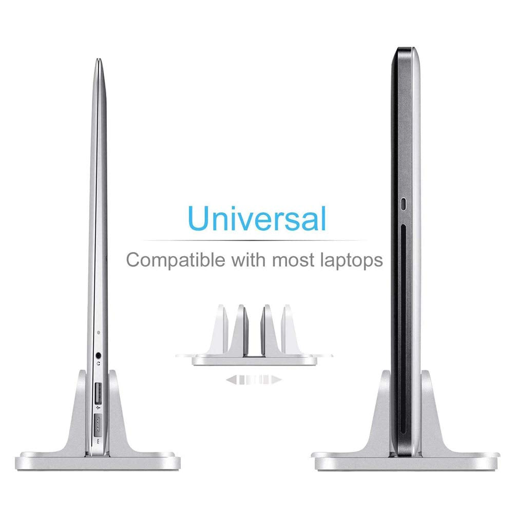 Oranlife Vertical Laptop Stand Holder, Silver - image 5