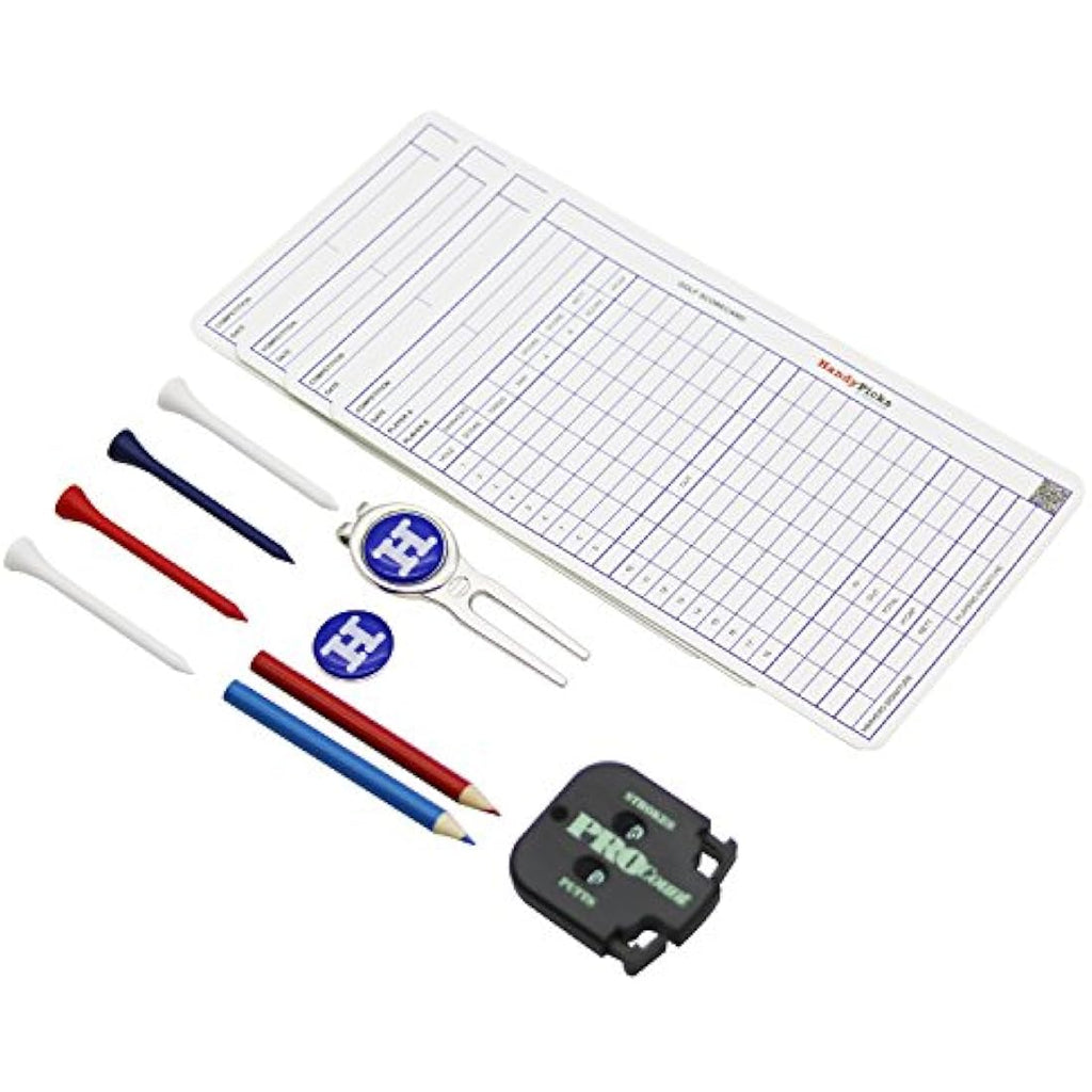 Handy Picks Leather Golf Scorecard Holder & Yardage Book Cover Set