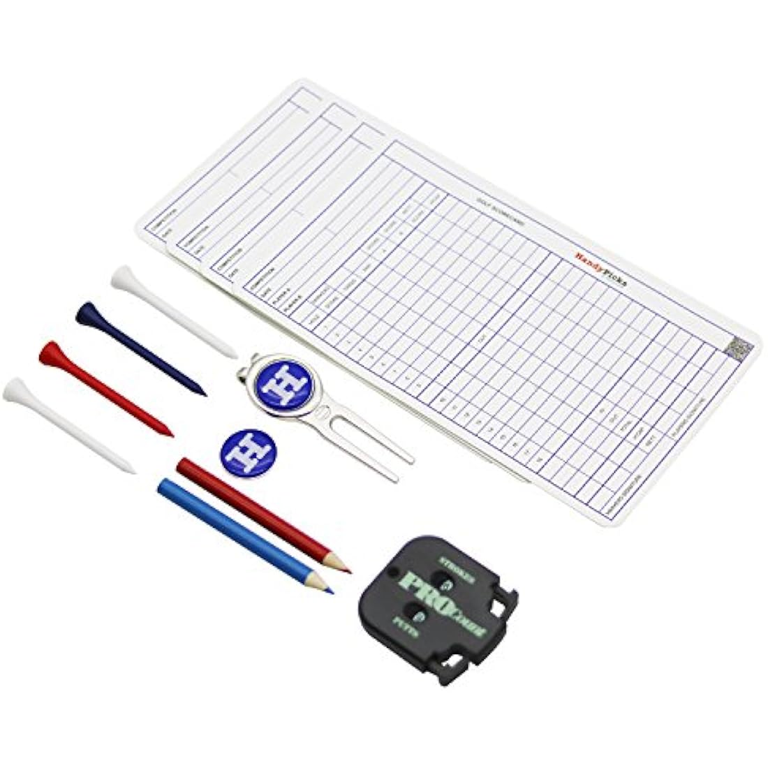 Handy Picks Leather Golf Scorecard Holder & Yardage Book Cover Set