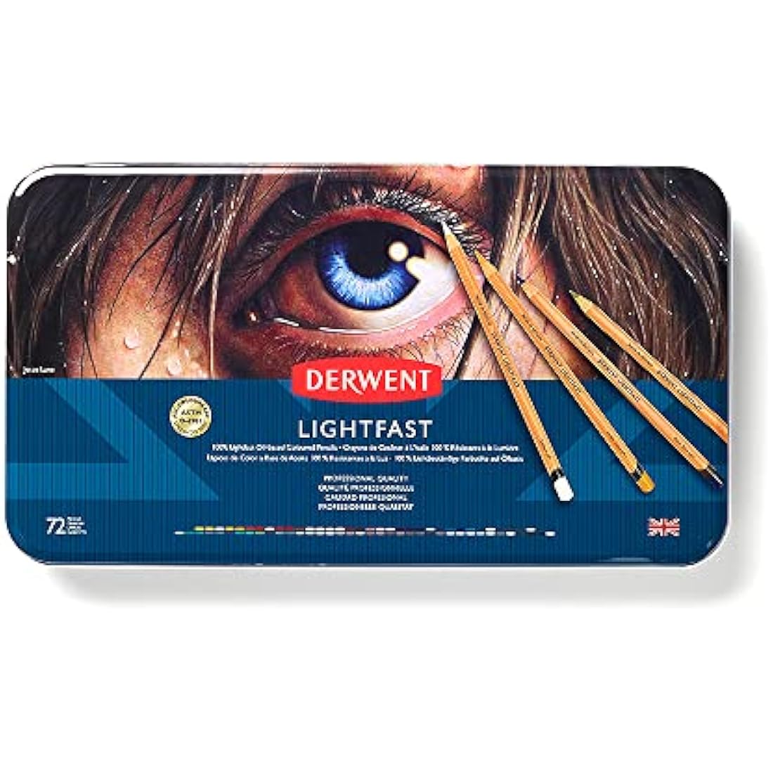 Derwent Lightfast Pencils - Set of 72 Professional Oil-Based Art Pencils