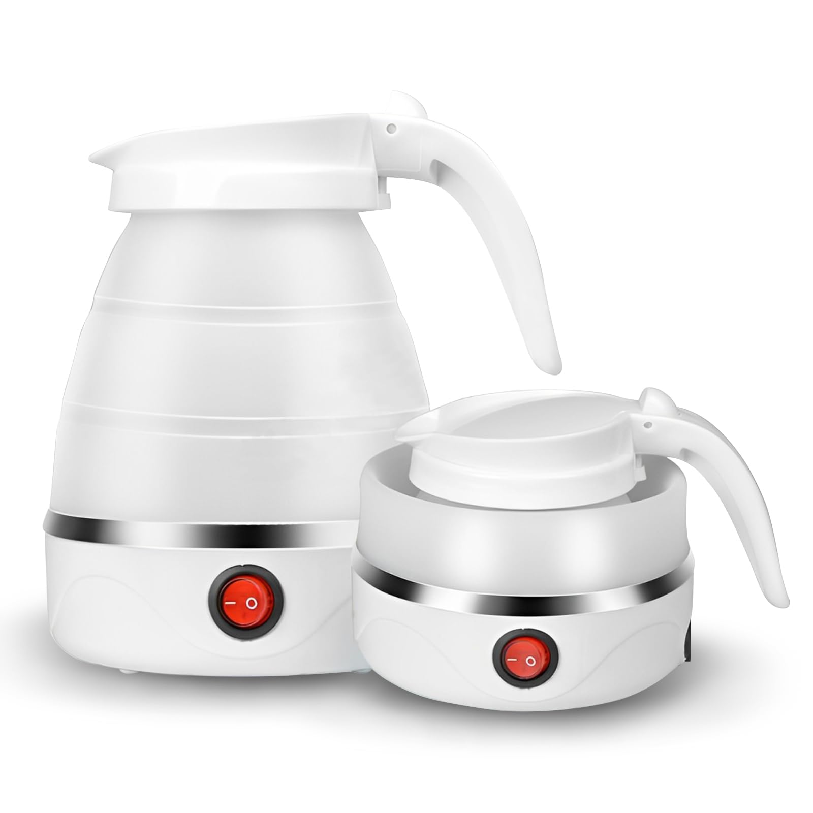 ZHSDUEWN Foldable Electric Kettle – 600ml Portable Collapsible Travel Kettle