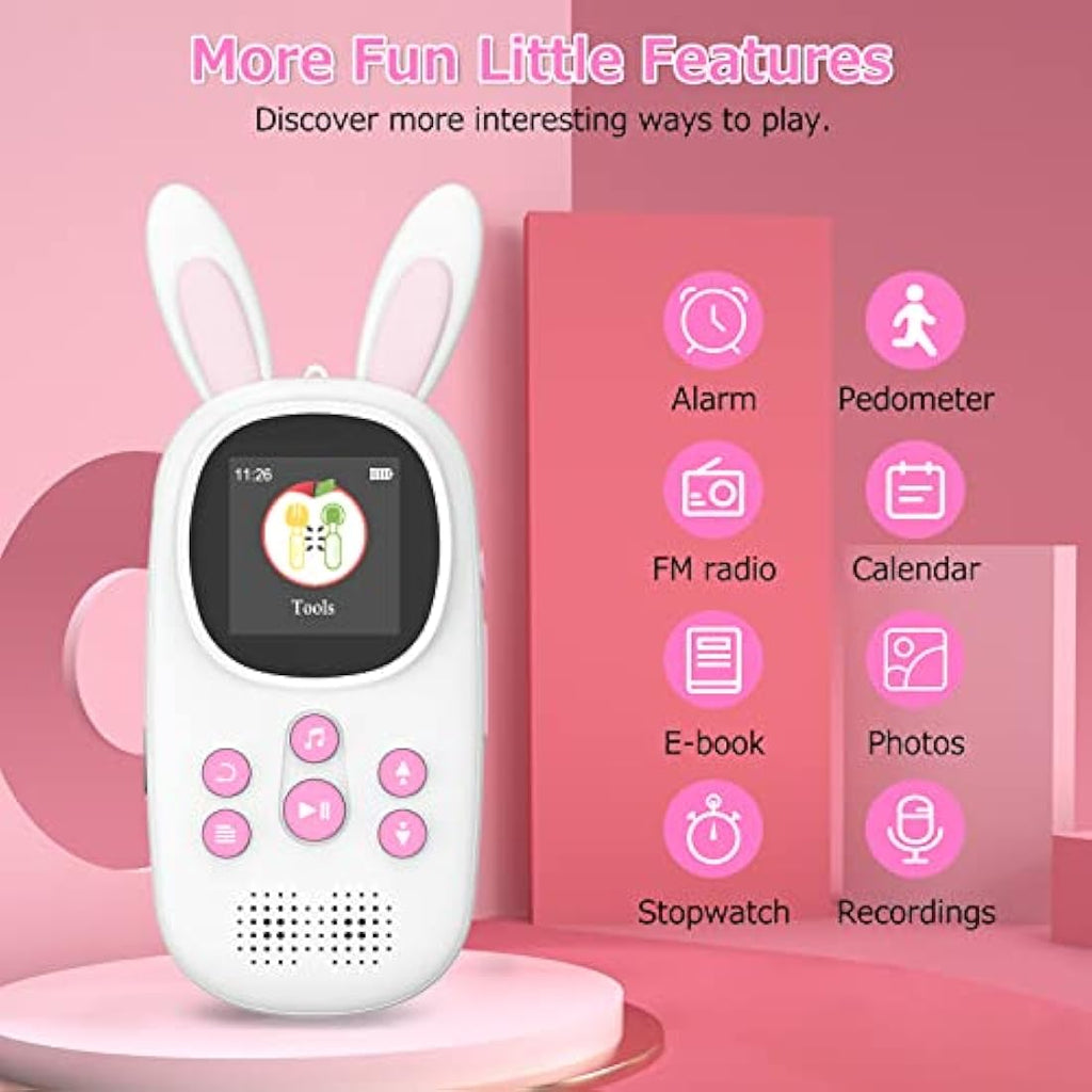 Bunny Kids MP3 Player with Bluetooth 5.0 and Speaker