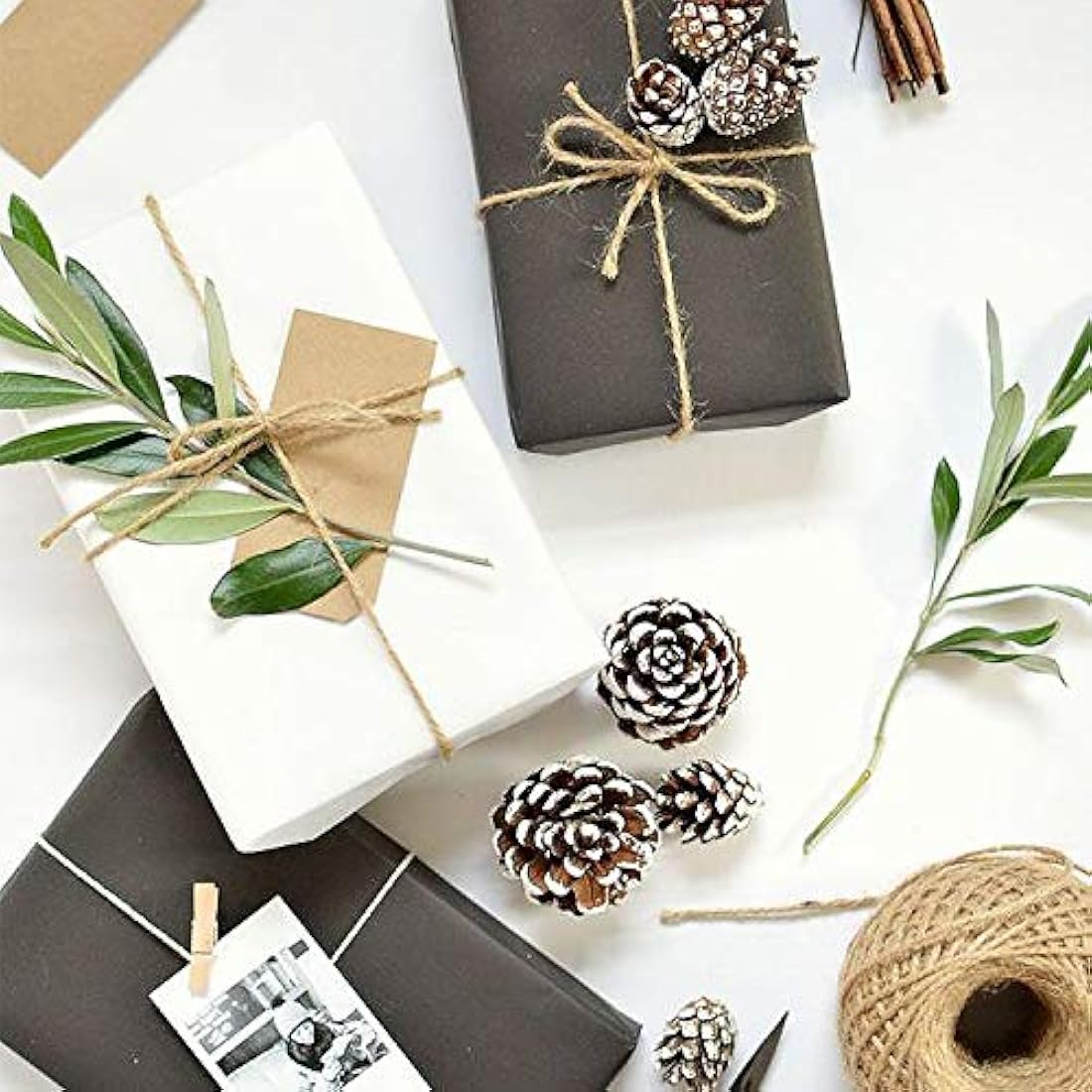 RUSPEPA White Kraft Paper Roll – 122 cm x 30 m Recyclable Wrapping Paper