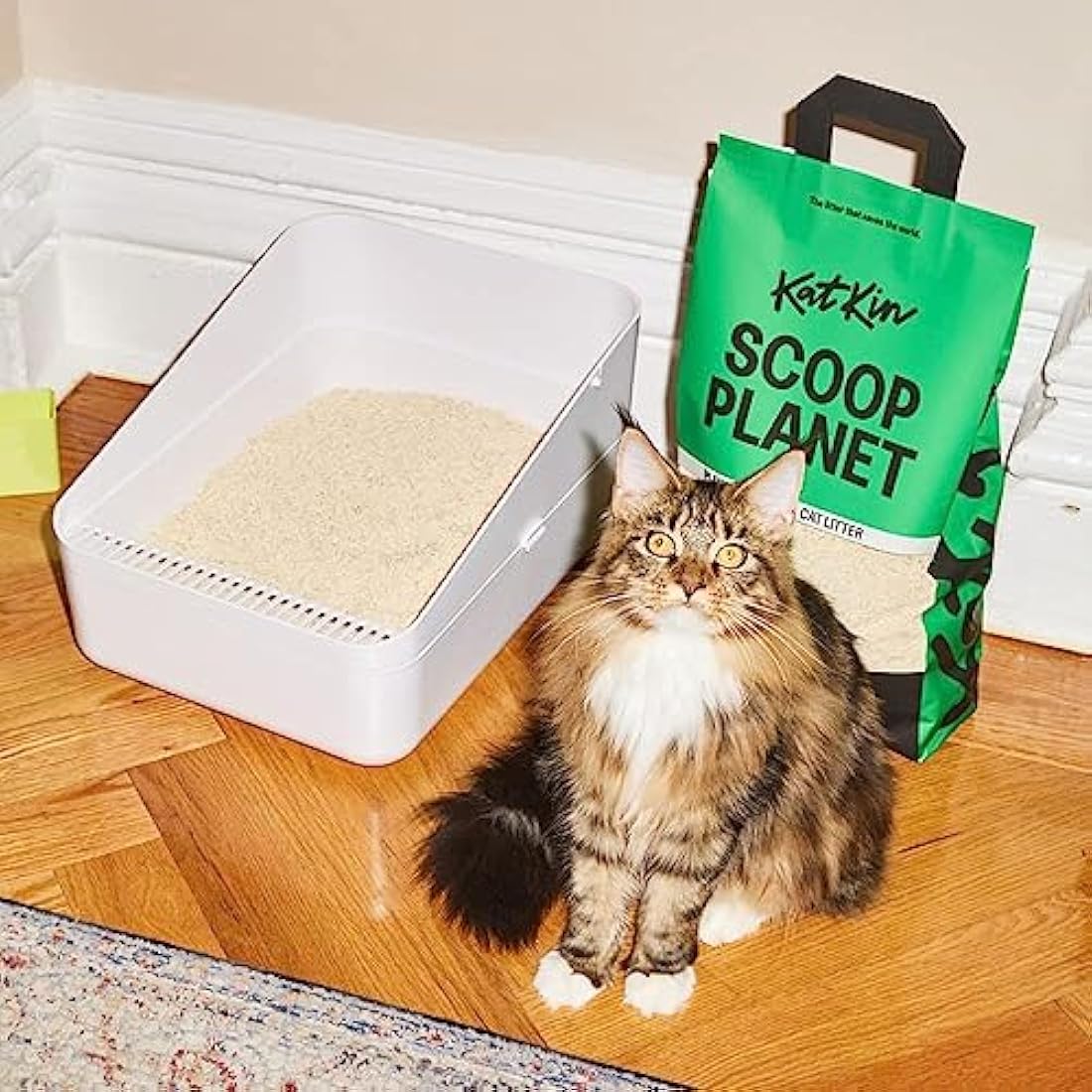 KatKin Scoop Planet Tofu Cat Litter – Biodegradable & Clumping (9kg)