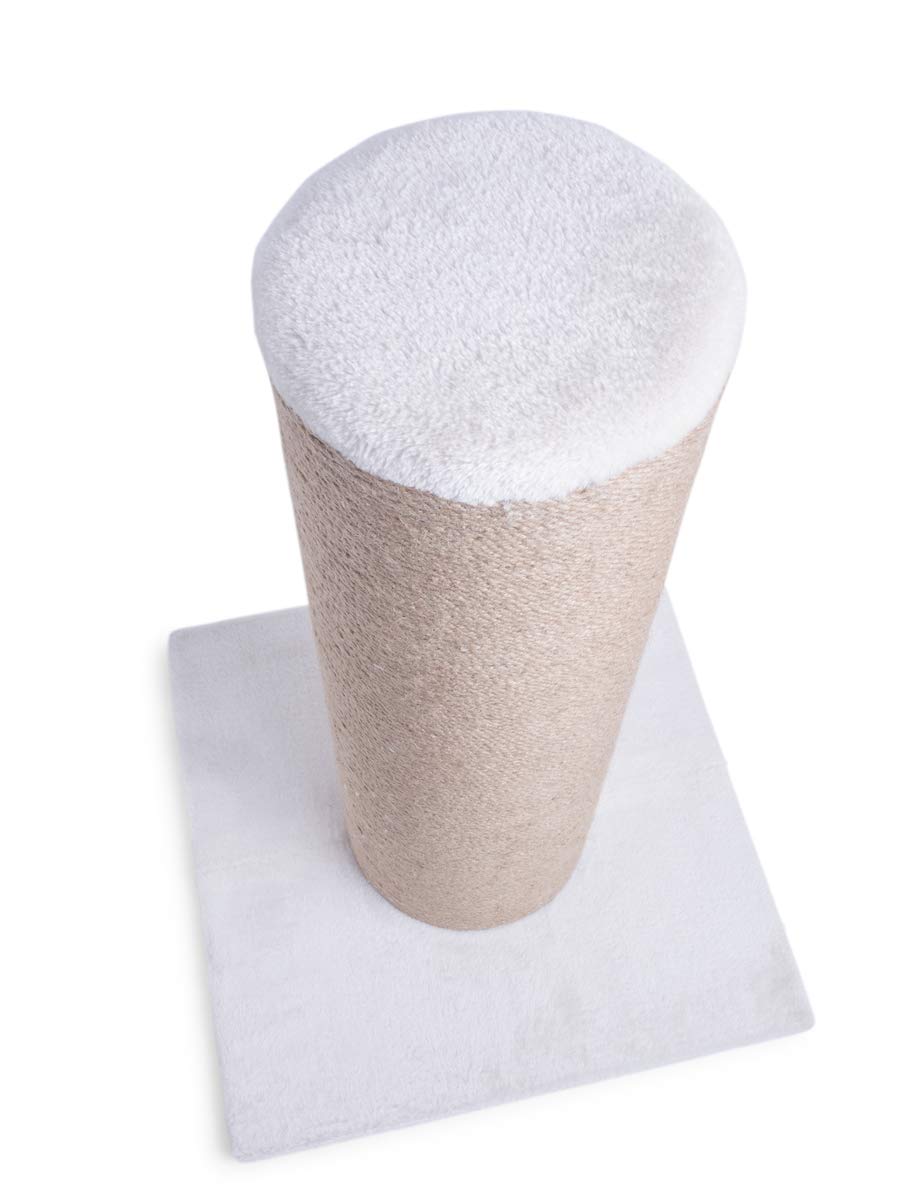 Petface Big Boy Cat Scratcher – Durable Large Scratching Post, Cream