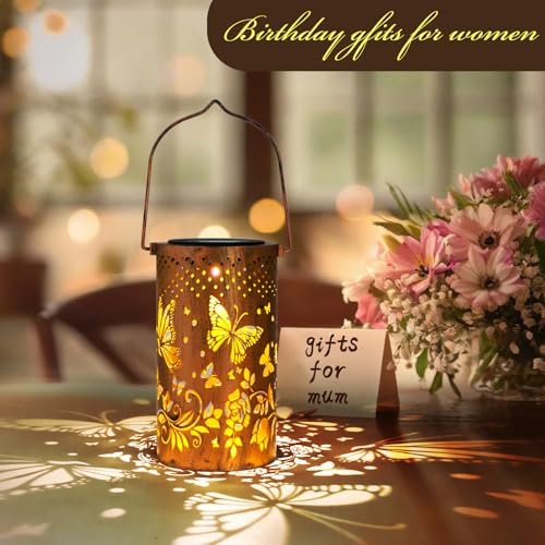 Jolof Store Solar Dragonfly Lanterns – 2 Pack Waterproof Metal Garden Decor