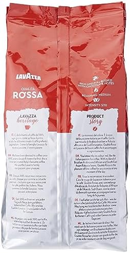 Lavazza Qualità Rossa Coffee Beans | Medium Roast Arabica & Robusta | 1kg
