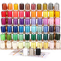 New brothread 63 Brother Colors Polyester Embroidery Thread Kit - 500M