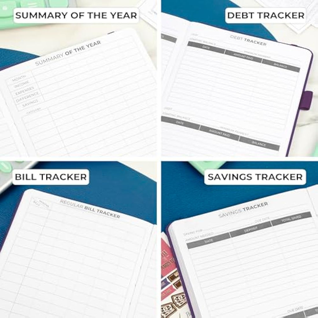 Clever Fox Budget Book - Vegan Leather Financial Planner & Expense Tracker