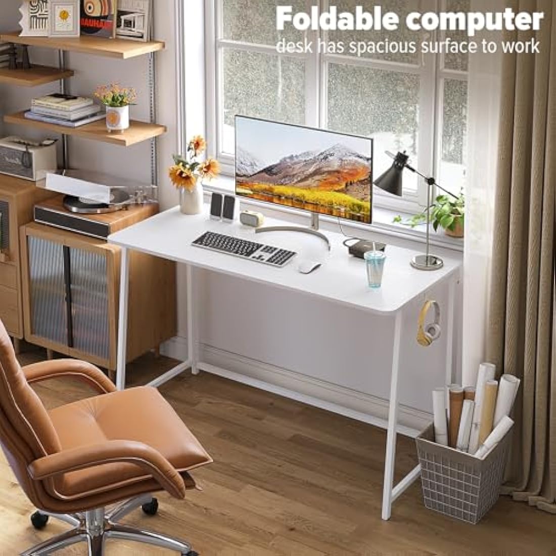 120cm Folding Desk – Space Saving Foldable Computer Table