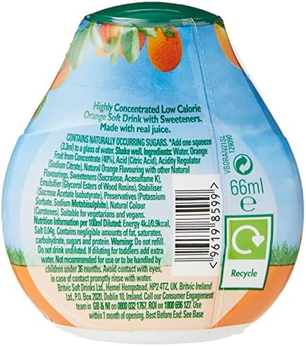 Robinsons Mini Orange Water Enhancer | Sugar Free Low Calorie - 6 Pack