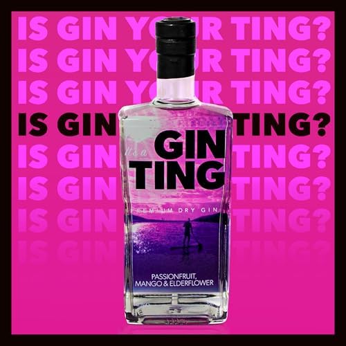GinTing Passionfruit Mango & Elderflower Flavoured Gin - 70cl