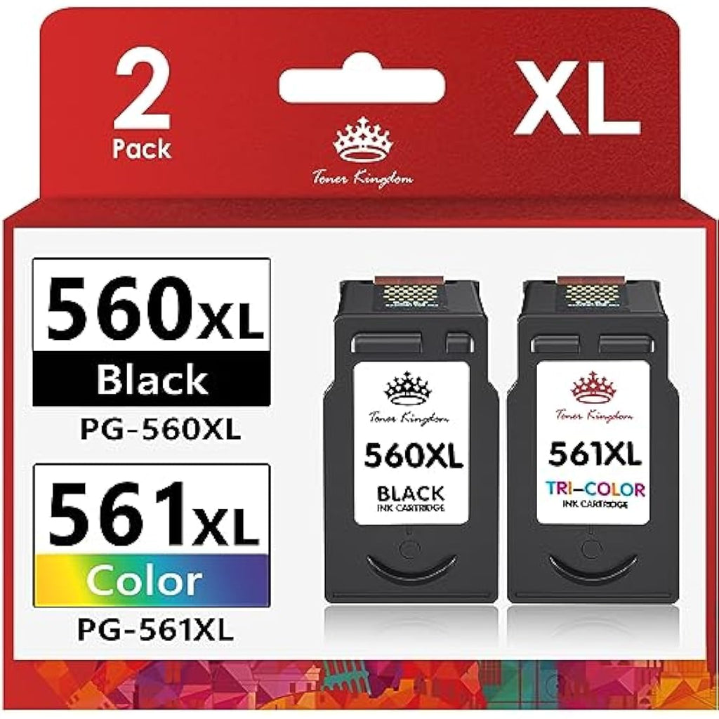 Toner Kingdom PG-560XL CL-561XL Ink Cartridges for Canon Pixma TS5350
