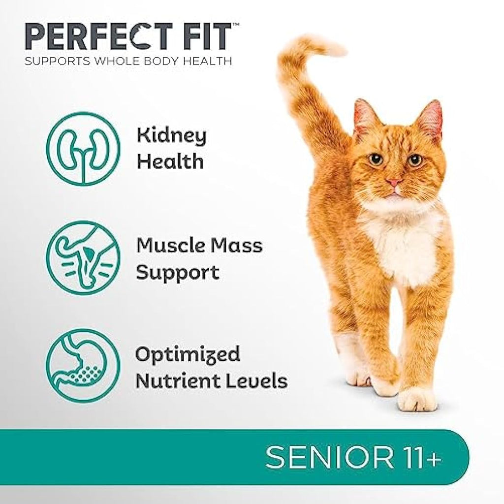 Perfect Fit Senior 11+ Dry Cat Food - Rich in Chicken - 3 x 2.8kg