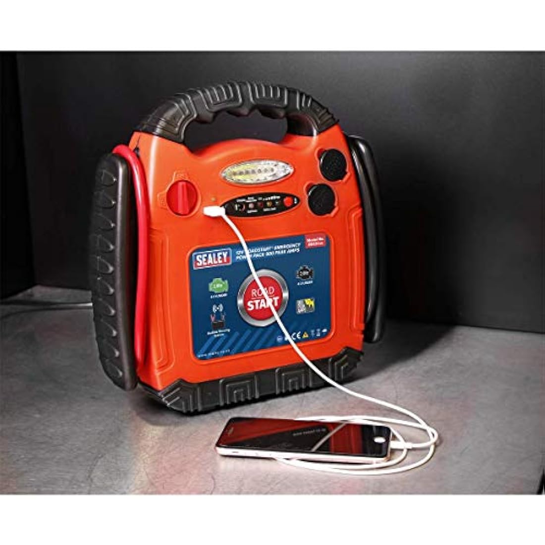 Sealey RS131 Roadstart 12V Emergency Power Pack - 900 Peak Amps