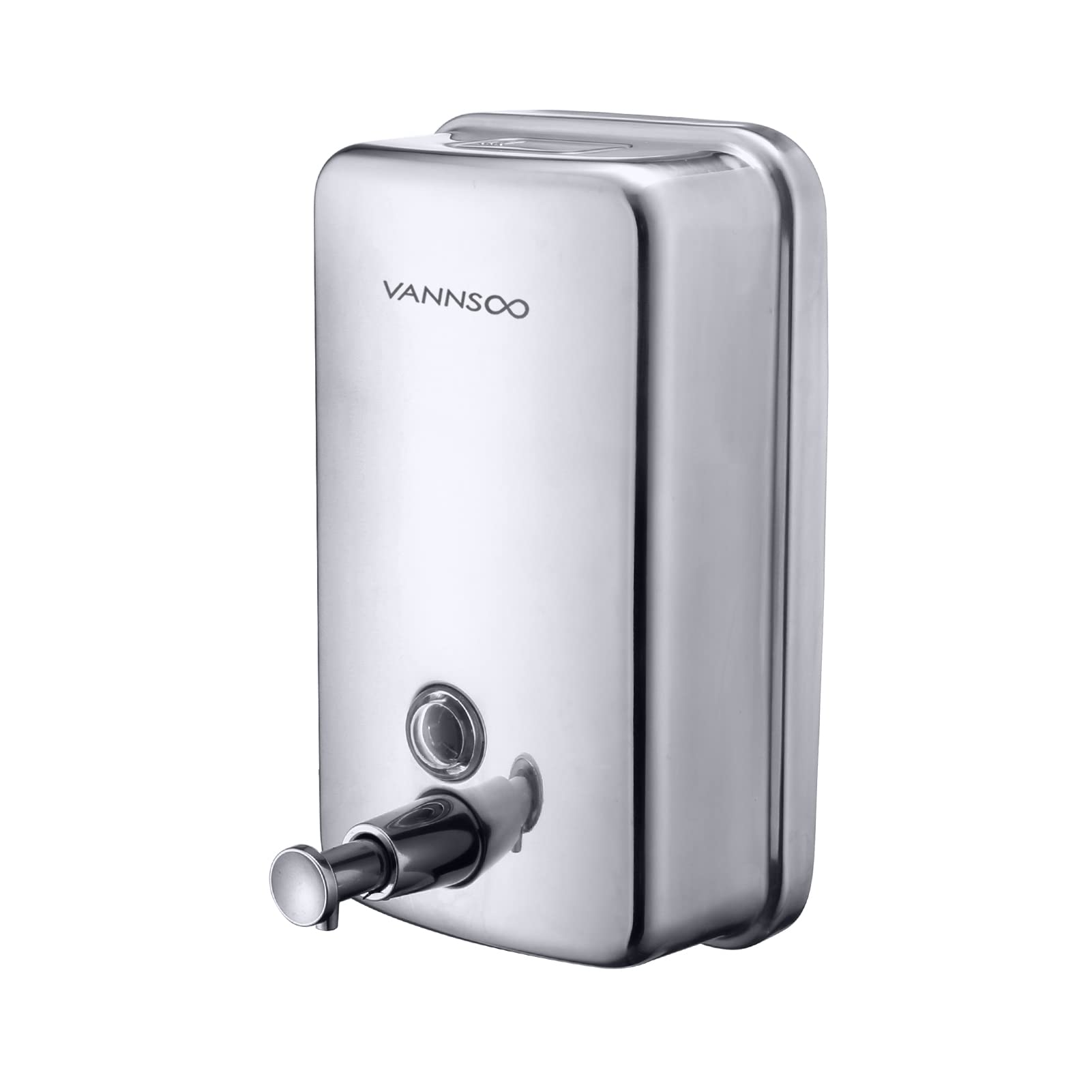 VANNSOO Wall Mount Soap Dispenser | 34oz Stainless Steel Liquid Pump