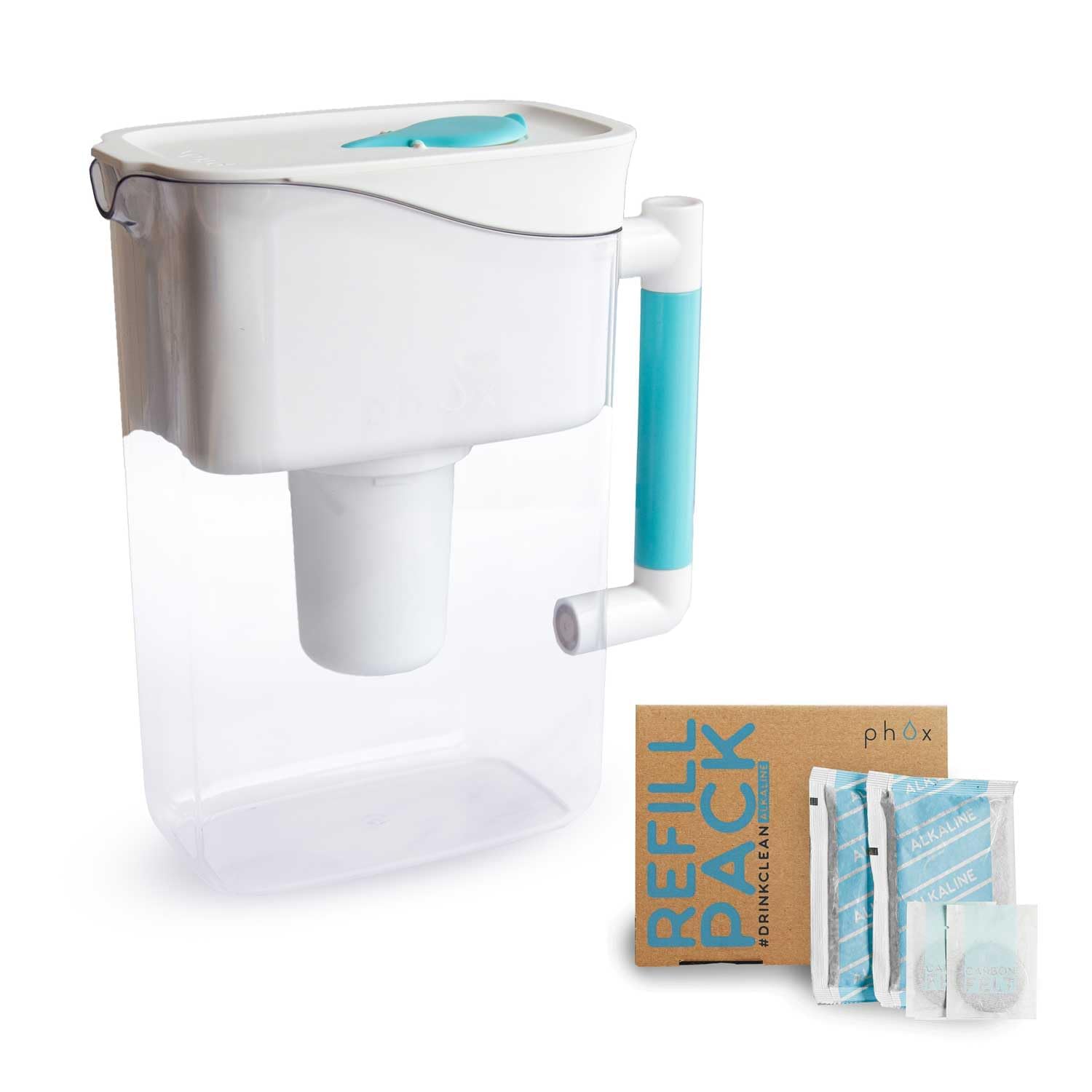 Phox Wave 2.8L Alkaline Water Filter Jug | Refillable Eco Cartridge