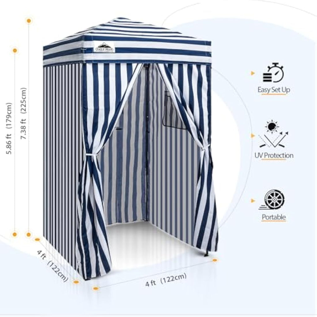 EAGLE PEAK Pop-up Privacy Changing Room – 4x4 Portable Cabana Canopy