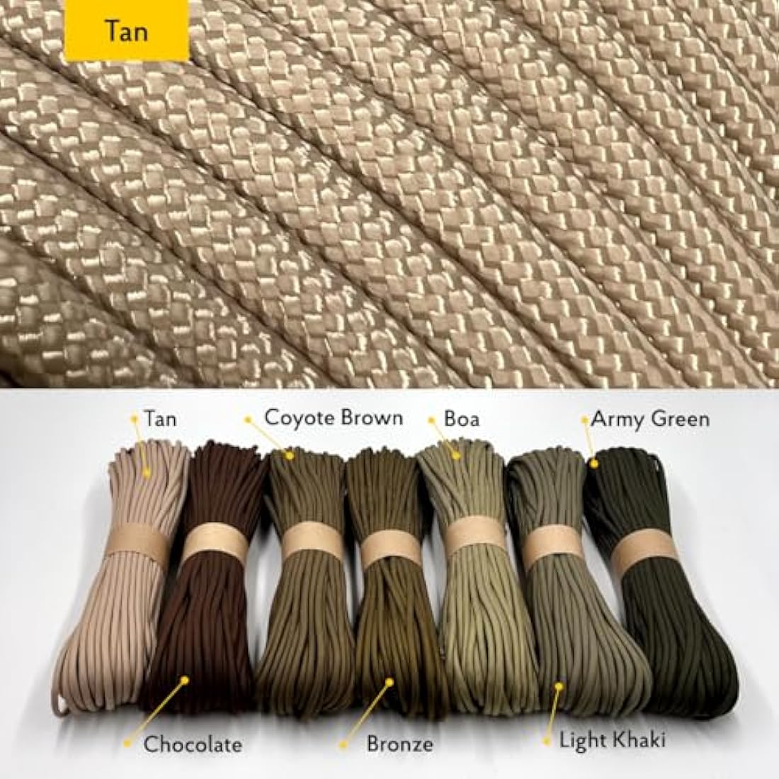 EdcX 550 Paracord Type III – 4mm Nylon Rope for DIY and Camping